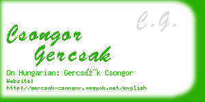 csongor gercsak business card